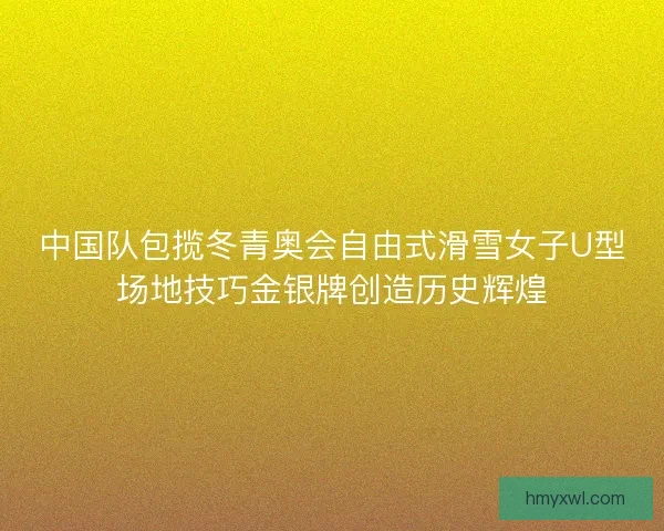 中国队包揽冬青奥会自由式滑雪女子U型场地技巧金银牌创造历史辉煌